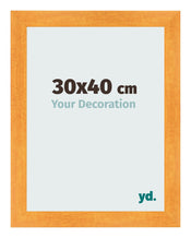 Cadre Photo 30x40cm Orange MDF Pisa De Face Mesure | Yourdecoration.fr