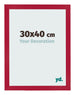Cadre Photo 30x40cm Rouge MDF Bologna De Face Mesure | Yourdecoration.fr