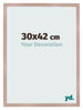 Cadre Photo 30x42 cm Rose Ancien MDF Bologna De Face Mesure | Yourdecoration.fr