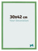 Cadre Photo 30x42 cm Vert MDF Bologna De Face Mesure | Yourdecoration.fr