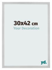 Cadre Photo 30x42cm Acier Inoxydable MDF Bologna De Face Mesure | Yourdecoration.fr