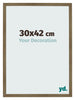Cadre Photo 30x42cm Bronze Décor MDF Bologna De Face Mesure | Yourdecoration.fr
