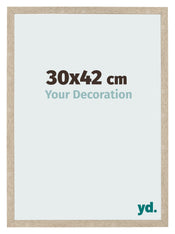 Cadre Photo 30x42cm Chêne Sonoma MDF Bologna De Face Mesure | Yourdecoration.fr