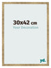 Cadre Photo 30x42cm Or Antique MDF Bologna De Face Mesure | Yourdecoration.fr