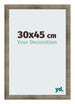 Cadre Photo 30x45 cm Metal Vintage MDF Bologna De Face Mesure | Yourdecoration.fr
