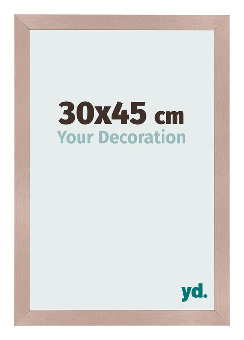 Cadre Photo 30x45 cm Rose Ancien MDF Bologna De Face Mesure | Yourdecoration.fr