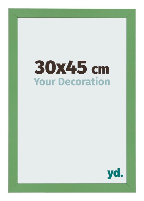 Cadre Photo 30x45 cm Vert MDF Bologna De Face Mesure | Yourdecoration.fr
