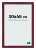 Cadre Photo 30x45 cm Vin Rouge Patine MDF Bologna De Face Mesure | Yourdecoration.fr