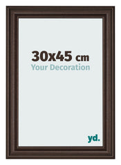 Cadre Photo 30x45cm Chene Fonce MDF Lazio De Face Mesure | Yourdecoration.fr