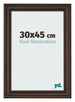 Cadre Photo 30x45cm Chene Fonce MDF Lazio De Face Mesure | Yourdecoration.fr