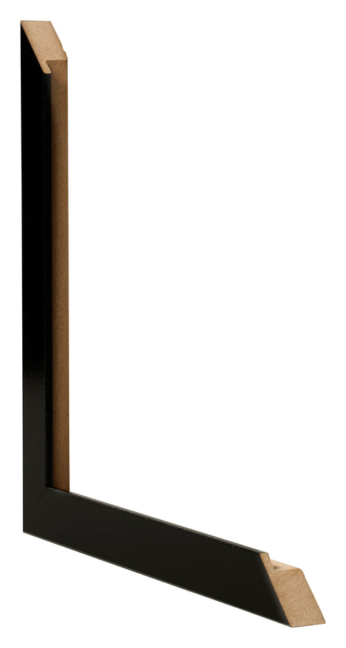 Cadre Photo 30x45cm Noir Brillant MDF Bologna Detail Intersection | Yourdecoration.fr