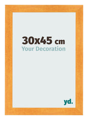 Cadre Photo 30x45cm Orange MDF Pisa De Face Mesure | Yourdecoration.fr