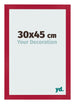 Cadre Photo 30x45cm Rouge MDF Bologna De Face Mesure | Yourdecoration.fr