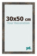 Cadre Photo 30x50 cm Metal Oxyde MDF Bologna De Face Mesure | Yourdecoration.fr