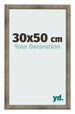 Cadre Photo 30x50 cm Metal Vintage MDF Bologna De Face Mesure | Yourdecoration.fr