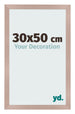 Cadre Photo 30x50 cm Rose Ancien MDF Bologna De Face Mesure | Yourdecoration.fr