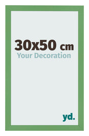 Cadre Photo 30x50 cm Vert MDF Bologna De Face Mesure | Yourdecoration.fr