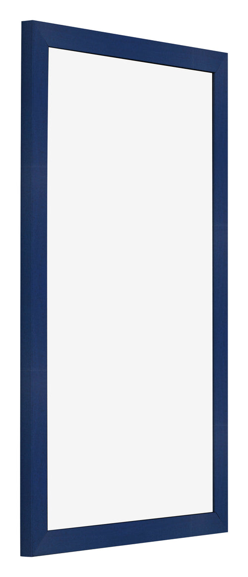 Cadre Photo 30x50cm Bleu Foncé Patiné MDF Bologna De Face Oblique | Yourdecoration.fr