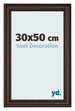Cadre Photo 30x50cm Chene Fonce MDF Lazio De Face Mesure | Yourdecoration.fr