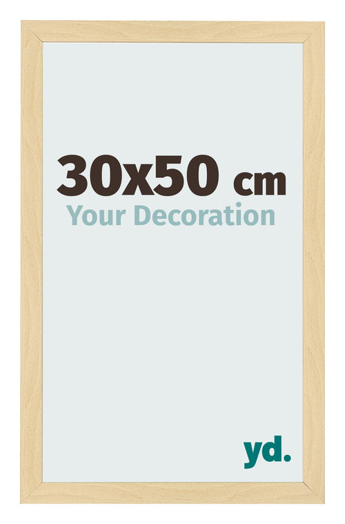 Cadre Photo 30x50cm Hêtre Décor MDF Bologna De Face Mesure | Yourdecoration.fr