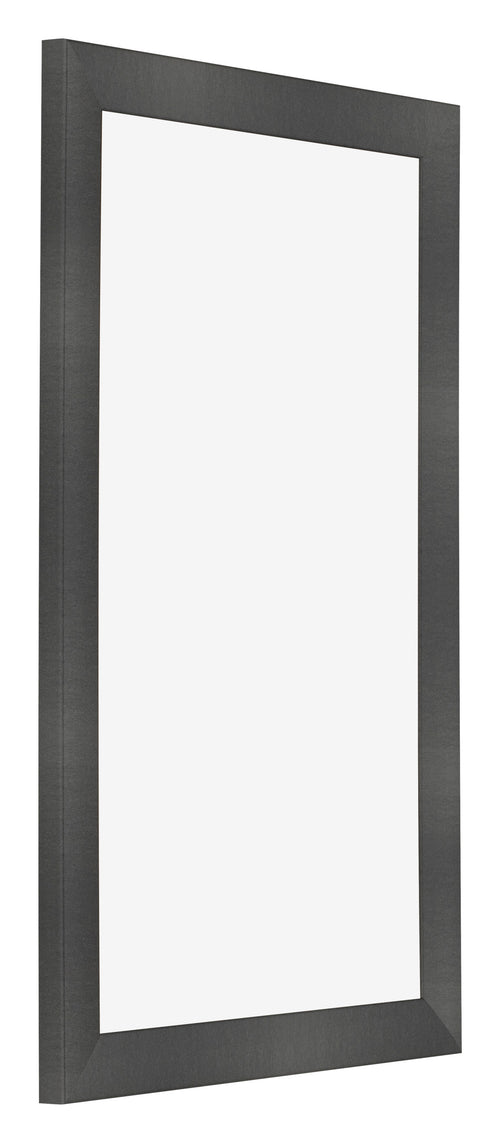Cadre Photo 30x50cm Noir Argent Poli MDF Pisa De Face Oblique | Yourdecoration.fr