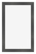 Cadre Photo 30x50cm Noir Argent Poli MDF Pisa De Face | Yourdecoration.fr