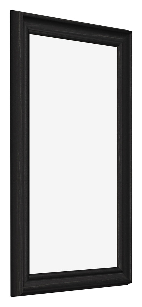 Cadre Photo 30x50cm Noir Grain de Bois MDF Lazio De Face Oblique | Yourdecoration.fr