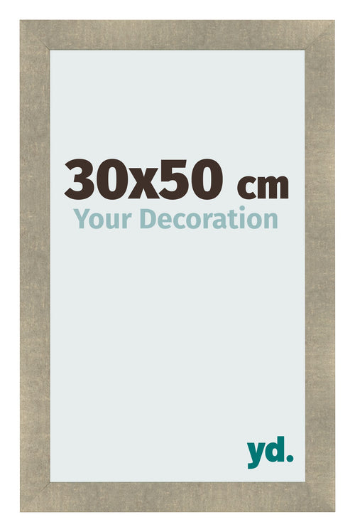 Cadre Photo 30x50cm Or Vintage MDF Pisa De Face Mesure | Yourdecoration.fr