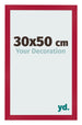 Cadre Photo 30x50cm Rouge MDF Bologna De Face Mesure | Yourdecoration.fr