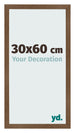 Cadre Photo 30x60 cm Chene Rustique MDF Bologna De Face Mesure | Yourdecoration.fr