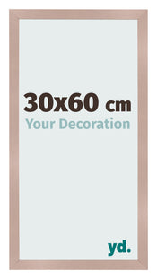 Cadre Photo 30x60 cm Rose Ancien MDF Bologna De Face Mesure | Yourdecoration.fr