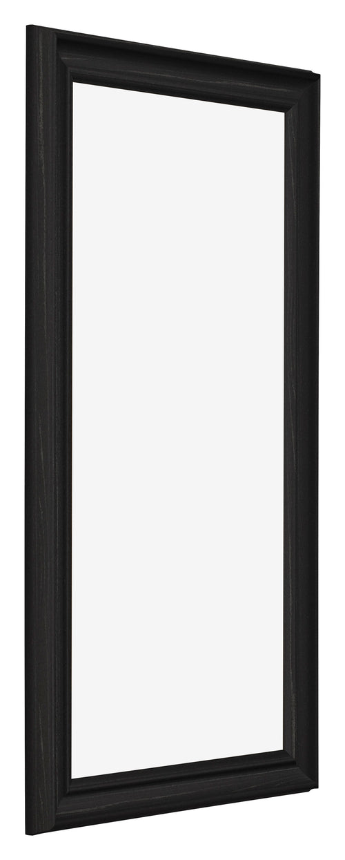 Cadre Photo 30x60cm Noir Grain de Bois MDF Lazio De Face Oblique | Yourdecoration.fr