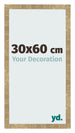 Cadre Photo 30x60cm Or Antique MDF Bologna De Face Mesure | Yourdecoration.fr