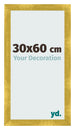 Cadre Photo 30x60cm Or Vintage MDF Pisa De Face Mesure | Yourdecoration.fr