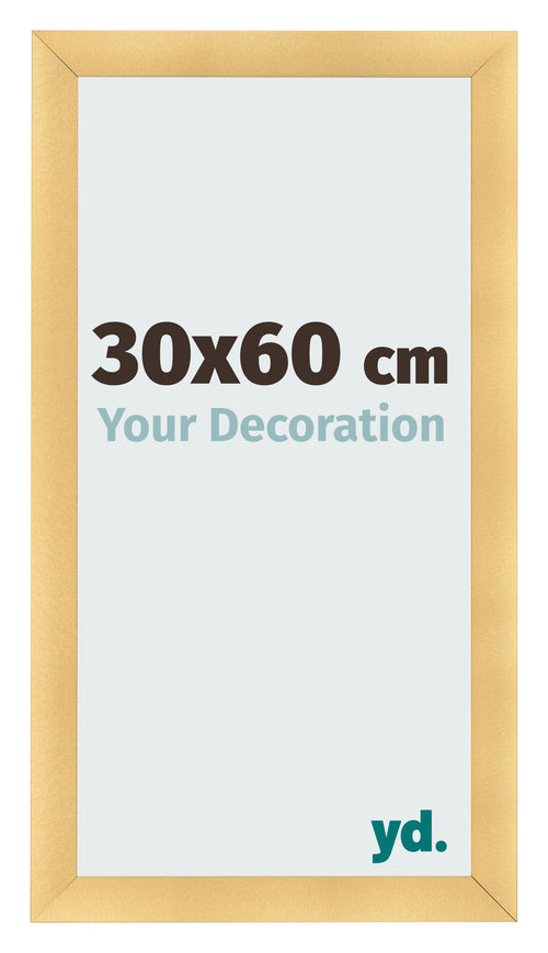 Cadre Photo 30x60cm Or Vintage MDF Pisa De Face Mesure | Yourdecoration.fr
