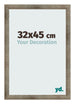 Cadre Photo 32x45 cm Metal Vintage MDF Bologna De Face Mesure | Yourdecoration.fr