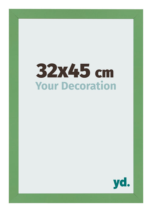 Cadre Photo 32x45 cm Vert MDF Bologna De Face Mesure | Yourdecoration.fr