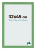 Cadre Photo 32x45 cm Vert MDF Bologna De Face Mesure | Yourdecoration.fr