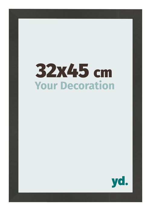 Cadre Photo 32x45cm Anthracite MDF Bologna De Face Mesure | Yourdecoration.fr