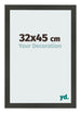 Cadre Photo 32x45cm Anthracite MDF Bologna De Face Mesure | Yourdecoration.fr