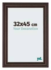 Cadre Photo 32x45cm Chene Fonce MDF Lazio De Face Mesure | Yourdecoration.fr