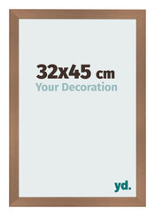 Cadre Photo 32x45cm Cuivre Décor MDF Bologna De Face Mesure | Yourdecoration.fr
