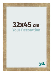 Cadre Photo 32x45cm Or Antique MDF Bologna De Face Mesure | Yourdecoration.fr