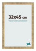 Cadre Photo 32x45cm Or Antique MDF Bologna De Face Mesure | Yourdecoration.fr