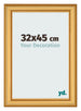 Cadre Photo 32x45cm Or Mat MDF Lazio De Face Mesure | Yourdecoration.fr