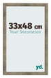 Cadre Photo 33x48 cm Metal Vintage MDF Bologna De Face Mesure | Yourdecoration.fr