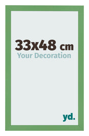 Cadre Photo 33x48 cm Vert MDF Bologna De Face Mesure | Yourdecoration.fr