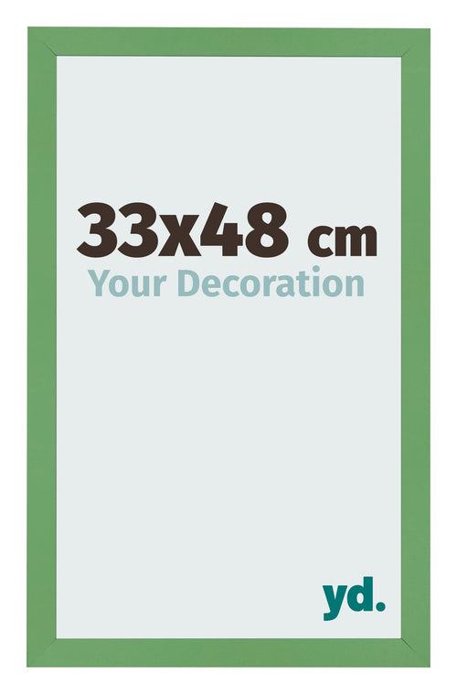 Cadre Photo 33x48 cm Vert MDF Bologna De Face Mesure | Yourdecoration.fr