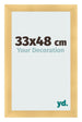 Cadre Photo 33x48cm Or Vintage MDF Pisa De Face Mesure | Yourdecoration.fr