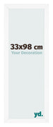 Cadre Photo 33x98 cm Blanc Mat MDF Bologna De Face Mesure | Yourdecoration.fr